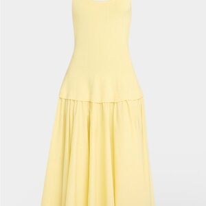 Silas Knit Light Yellow Midi Dress